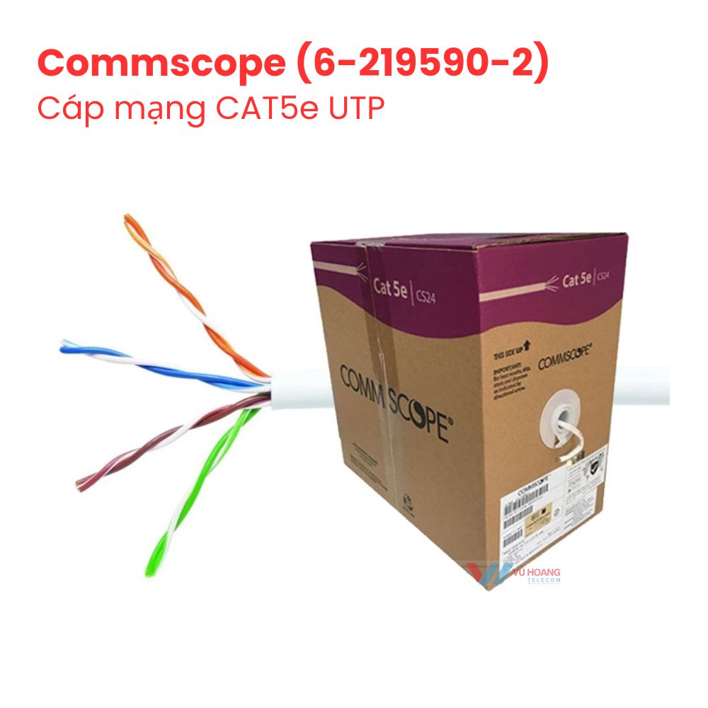 Cáp mạng CommScope CAT-5E UTP (6-219590-2)